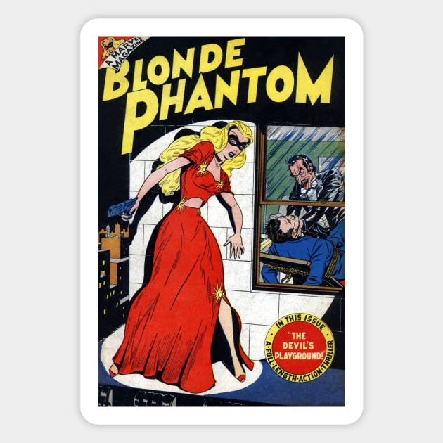 Blonde Phantom Comics Magnet by Doc Multiverse Designs